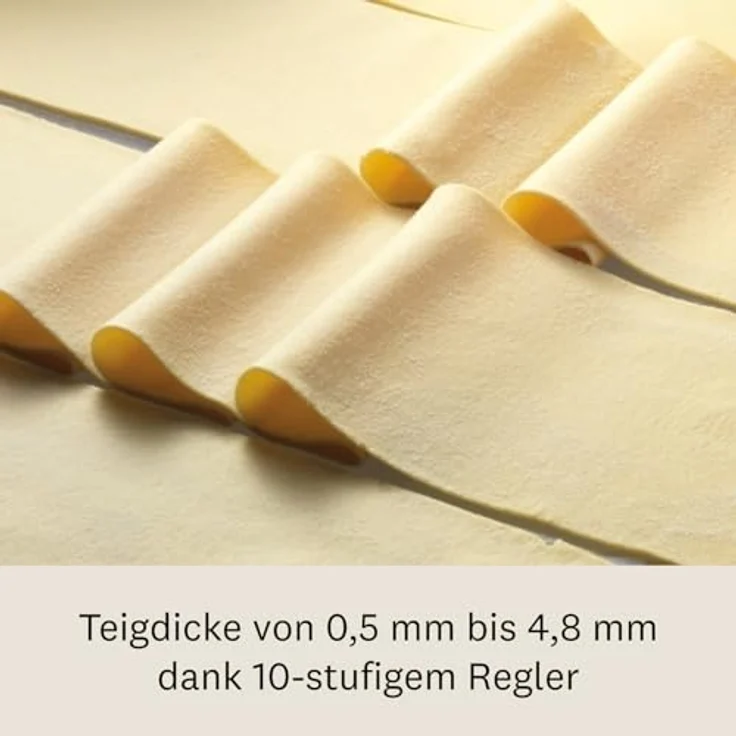 Marcato Atlas+ Nudelmaschine, 4-in-1 Pasta Maker für Lasagne, Fettuccine, Tagliolini und Spaghetti, eloxiertes Aluminium, hergestellt in Italien, kompatibel mit zusätzlichem Zubehör – Bild 4