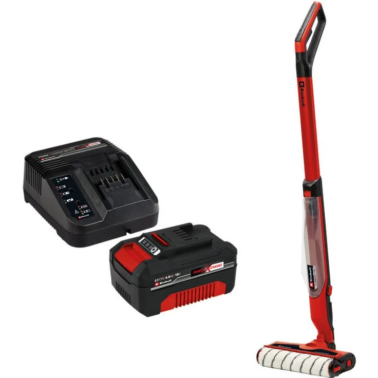 Einhell EINHELL Akku-Hartbodenreiniger CLEANEXXO Kit (1x), 18V Power, BOOST-Modus, blau