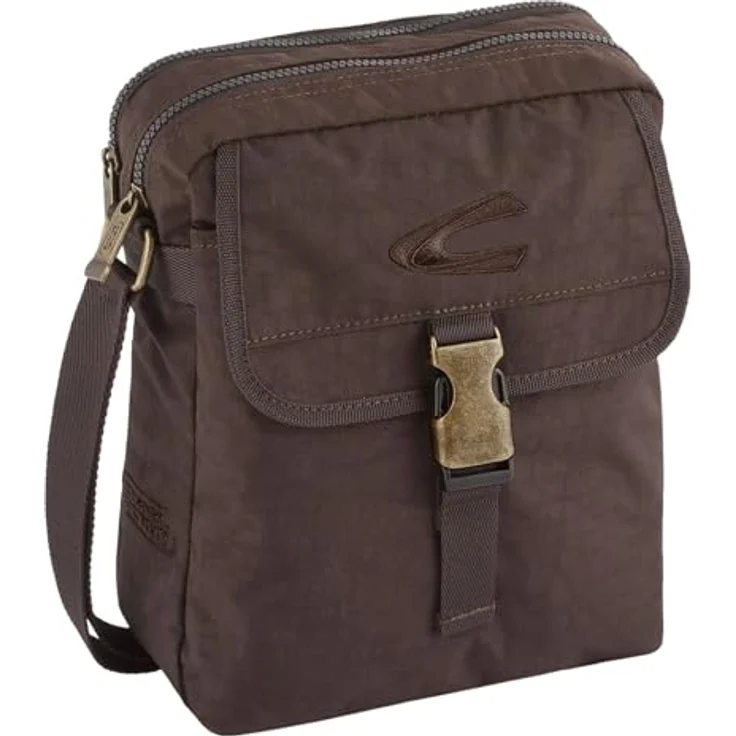 camel active Journey Umhängetasche, 21 cm, 100% Nylon, braun, 26 x 11 cm – Bild 1