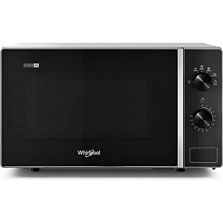 Whirlpool MWP 101 SB Mikrowelle, Standgerät, 20 Liter Garraum, 700 Watt, schwarz, silber – Bild 4
