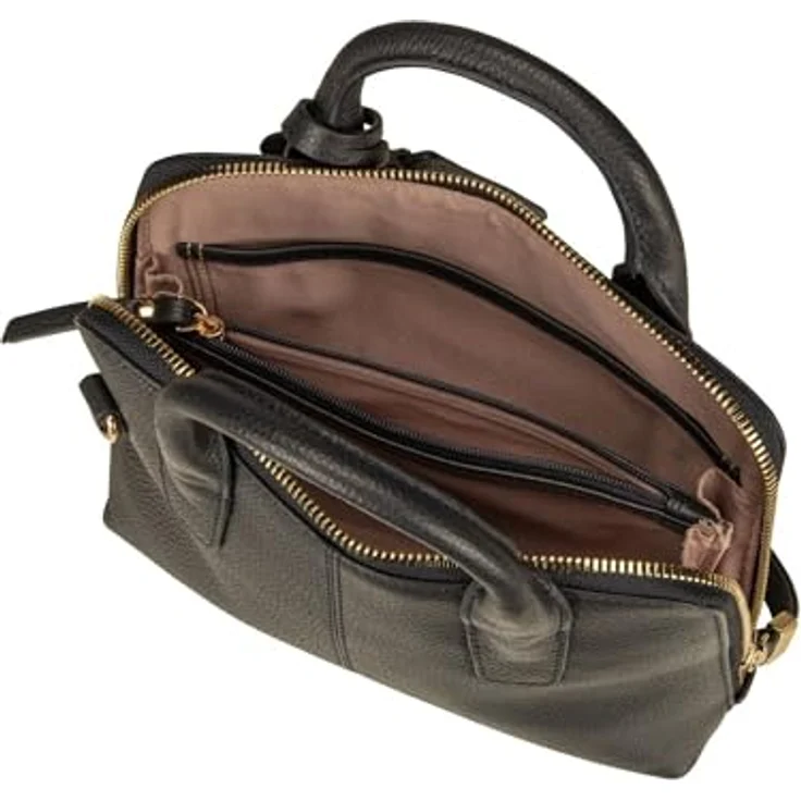 Picard Handtasche Java, Henkeltasche aus fein genarbtem Rindleder, Blau – Bild 4