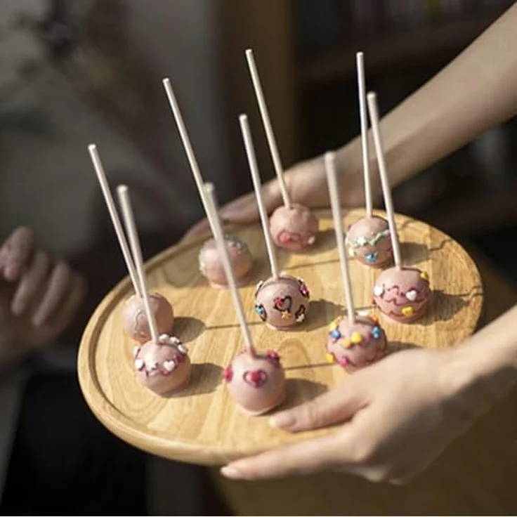 Ruhhy Cake-Pop-Form Magic Bake Silikonform für Kekse & Lollies, 20 Formen, 4 cm, backofenfest, auslaufsicher, Silikonform zum Backen oder Einfrieren, grün – Bild 4