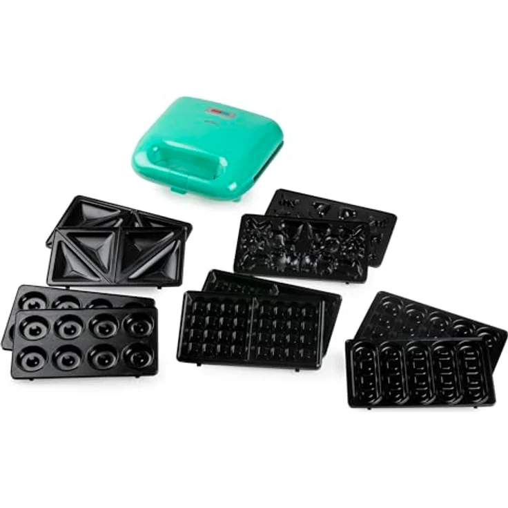 Domo Sandwichmaker DO901109C Toaster, Antihaftbeschichtung, Kontrollleuchte, Snack Party 5-in-1 – Bild 4