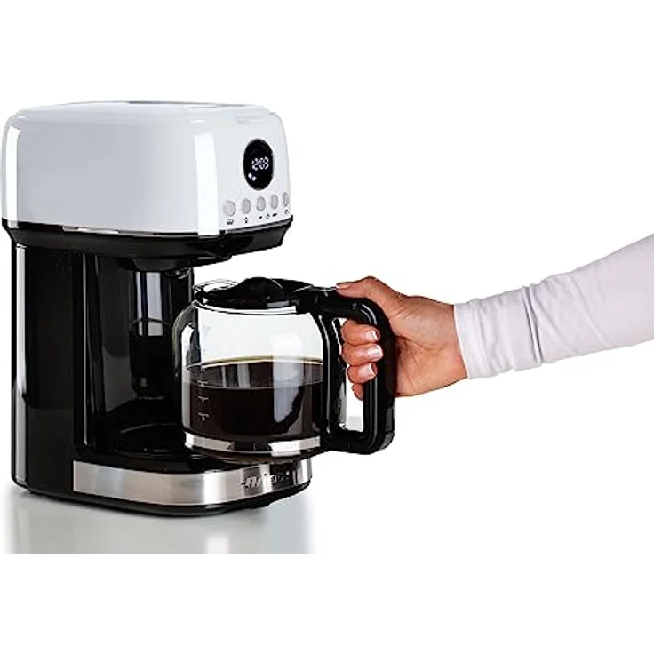 Ariete 1396 Moderne Filterkaffeemaschine, Amerikanischer Kaffee, Kapazität bis zu 15 Tassen, Heizboden, LCD-Display - Schwarz – Bild 4