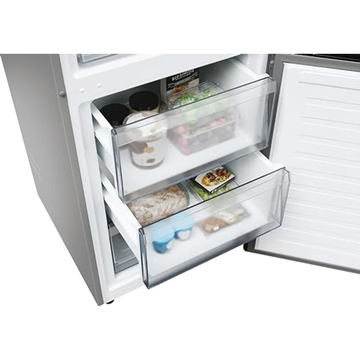 Candy Fresco CNCQ2T618EX, Freistehende Kühl-Gefrierkombination, 355 l, NoFrost, Multi Airflow, Energieeffizienzklasse E, Edelstahl – Bild 6