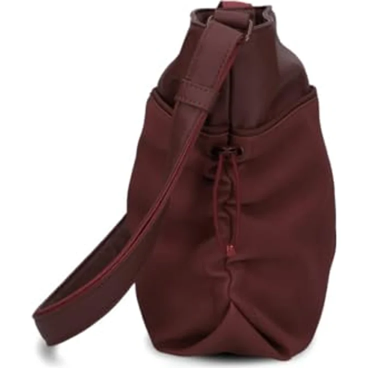 ZWEI Bodybag Jana J100, Umhängetasche aus Lederimitat mit smarten Fächern, Braun, 27 x 29 x 8 cm – Bild 5
