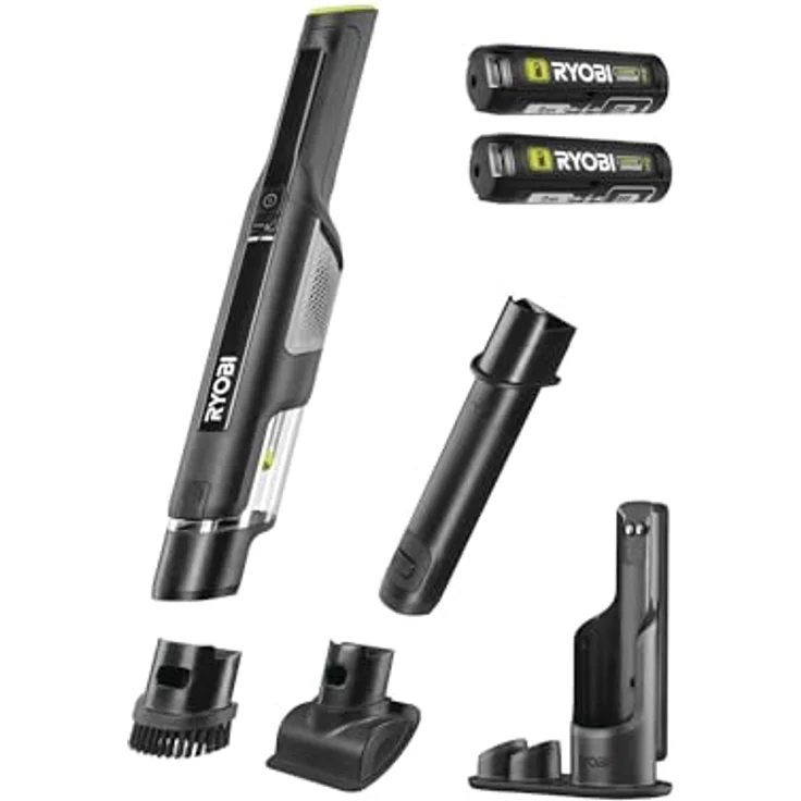 Ryobi RHV44-220G 4V USB-Handstaubsauger mit bürstenlosem Motor, 50 Airwatts, Dockingstation, Polster- & Fugendüse – Bild 1