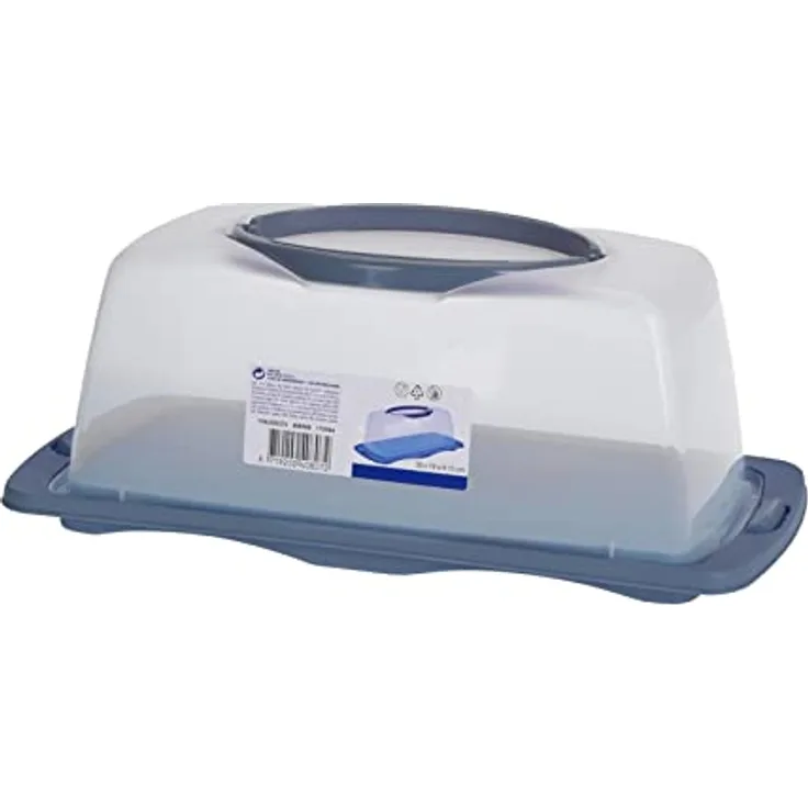 neuetischkultur Kuchen-Transportbox Clickdeckel Tortenbehälter, Transparent