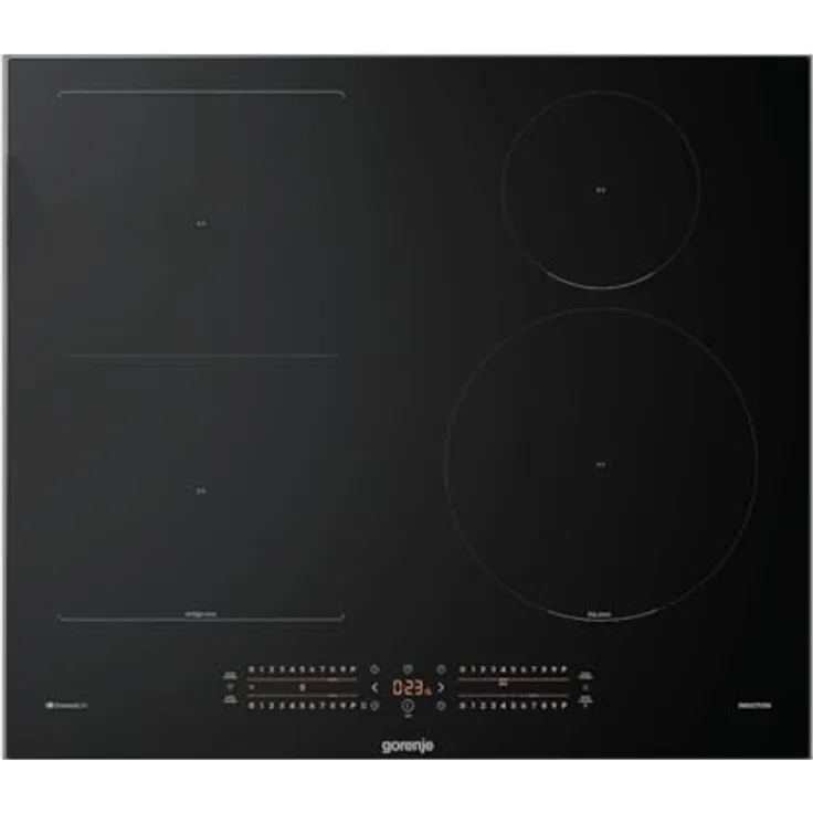 GORENJE Flex-Induktions-Kochfeld GI6432BXWF, 60cm Kochfeld mit BridgeZone und Edelstahlrahmen, Schwarz