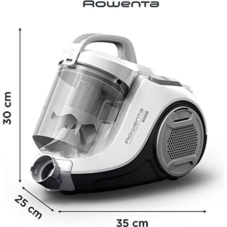 Rowenta RO2917, Beutelloser Staubsauger, weiß/grau – Bild 2