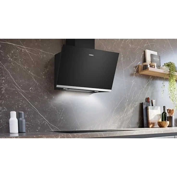 Siemens LC81KAN60 iQ500, Wandesse, 60 cm, Schwarz mit Glasschirm, cookConnect System - Wandesse und Kochfeld, LED-Beleuchtung, Europas leistungsstärkste Schrägesse im Umluftbetrieb – Bild 5