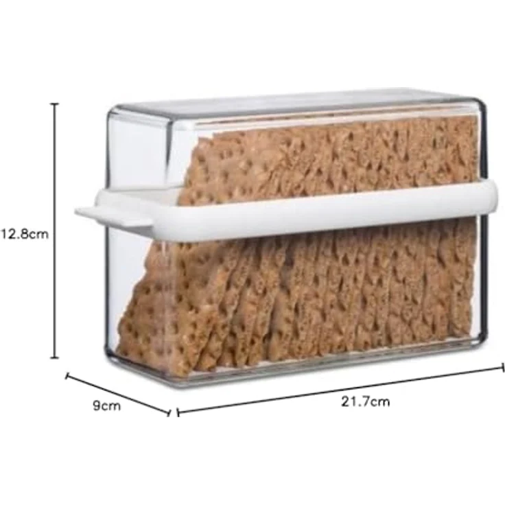 Mepal Knäckebrotdose Stora, Plastik, Weiß, 9 x 12.8 cm – Bild 5