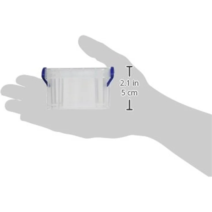 Really Useful Box 0,14C, 8.2 x 6.4 x 4.2 cm, Vorratsdose für 18 CDs oder 10 DVDs, transparent – Bild 2