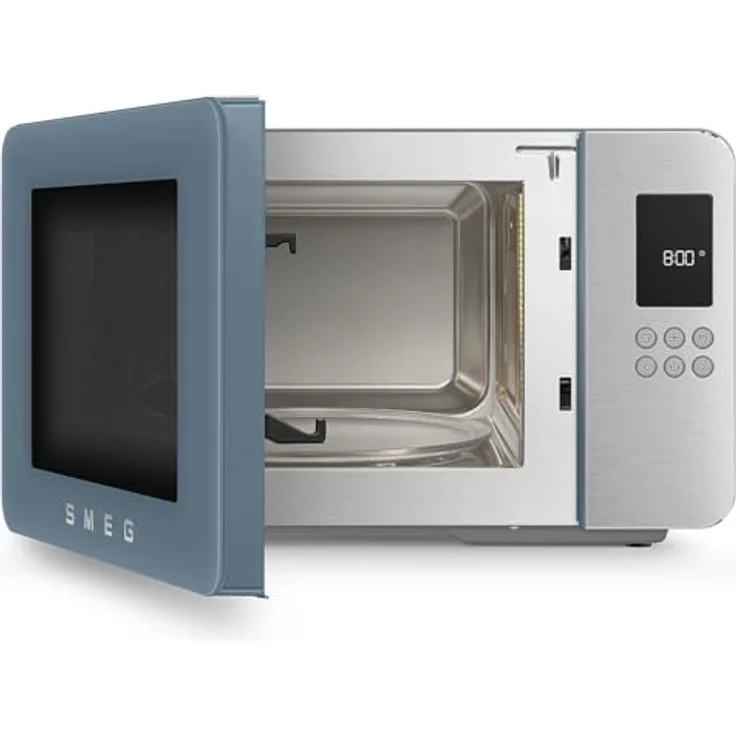 Smeg MOC01SBMEU, Kombi-Tisch-Mikrowelle mit Grillfunktion, Inverter-Technologie, storm bleu – Bild 2