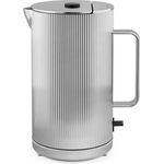 Georg Jensen Wasserkocher Bernadotte Edelstahl, 1,5 l, Art Déco-inspiriertes Design, LED-Lichtanzeige, Edelstahloberfläche