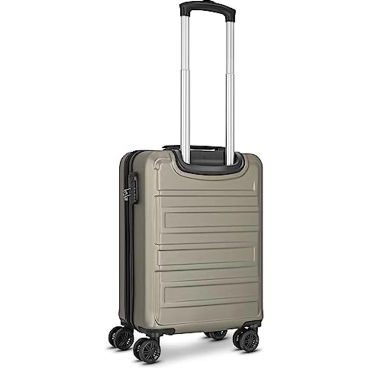 Worldpack New York 2.0 Handgepäck Koffer | Hartschalen Kabinentrolley mit 4-Rollen-System, arretierbarer Tragegriff und Zahlenschloss | 38 cm x 22 cm x 55 cm - 2,6kg – Bild 4