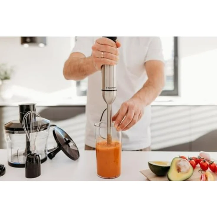 Blaupunkt Stabmixer HBD812, 1700W, variable Geschwindigkeit, Silber – Bild 2