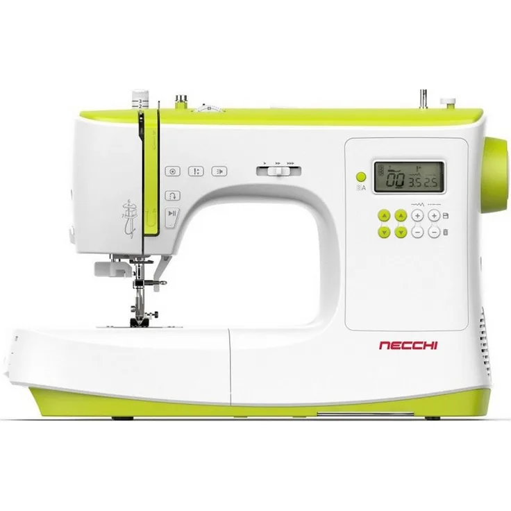 Necchi Nähmaschine Necchi NC-102D, farbenfrohes Design, 200 Stiche, 8 Knopflochvarianten, LCD-Display