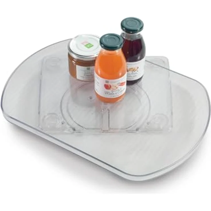 Metaltex Drehplatte Loop, transparente Kunststoff-Drehplatte mit 360°-Drehfunktion und rutschhemmender Oberfläche, max. 5 kg tragbar – Bild 2