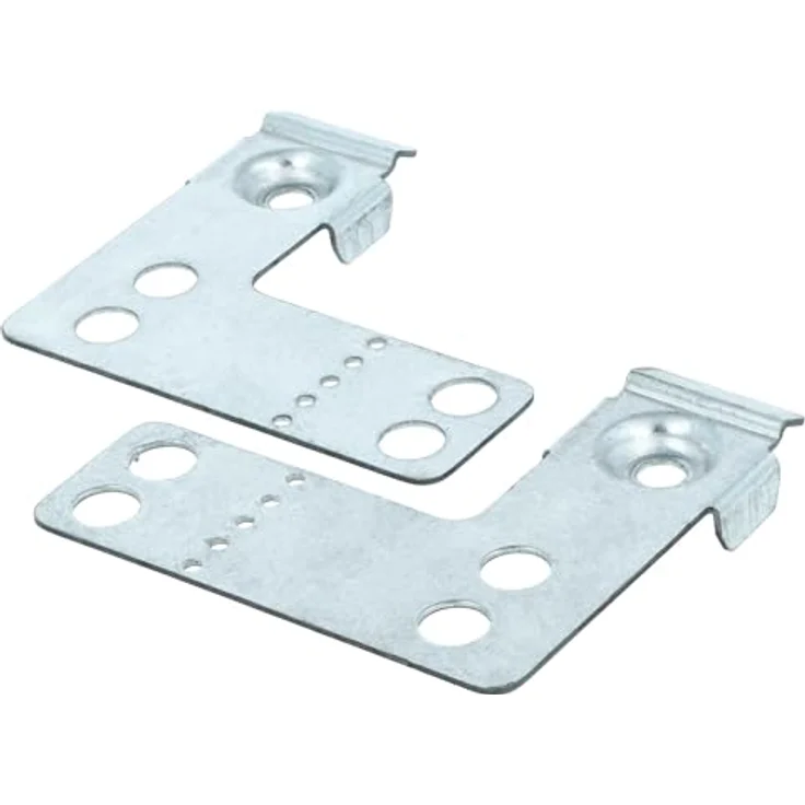 vhbw 2x Befestigungswinkel Ersatz für Bosch 00622622, Metall-Befestigungssatz für Geschirrspüler, silber, 8,1 x 6,1 x 0,8 cm – Bild 8