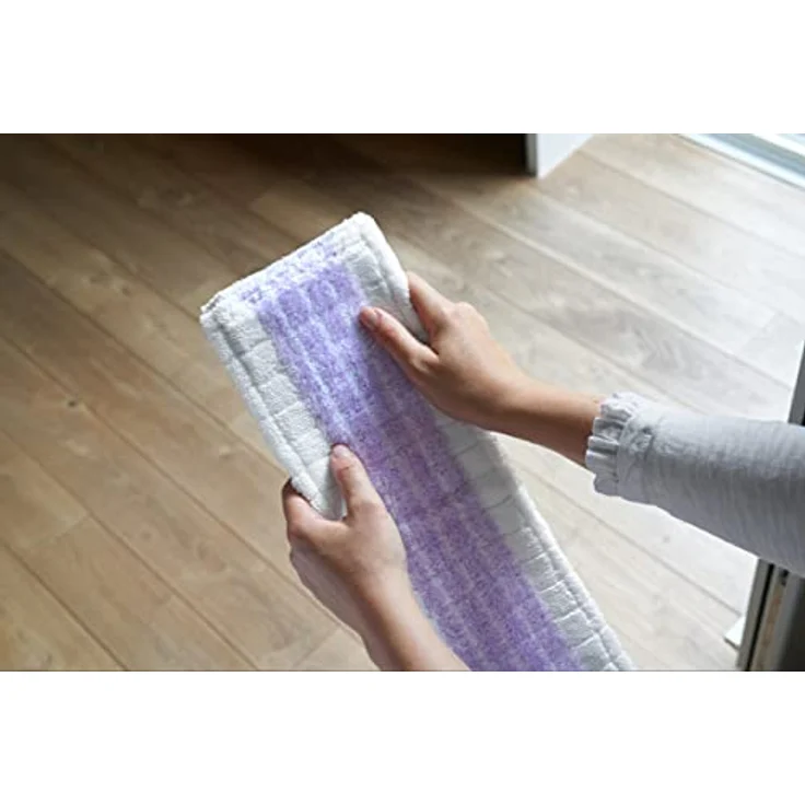 Vileda Ultramax Bodenwischer Komplett Set, Sensitive Bezug inkl. 2 Ersatzbezüge und Eimer mit Powerpresse, Wischmopp mit Stiel, für sensible Böden, Stiellänge 75-130cm, Eco-Verpackung – Bild 4