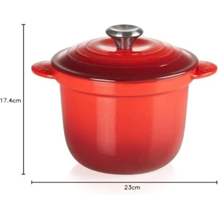 Le Creuset 41110180600460 COCOTTE EVERY Gusseisen 18 CM KIRSCHROT – Bild 5