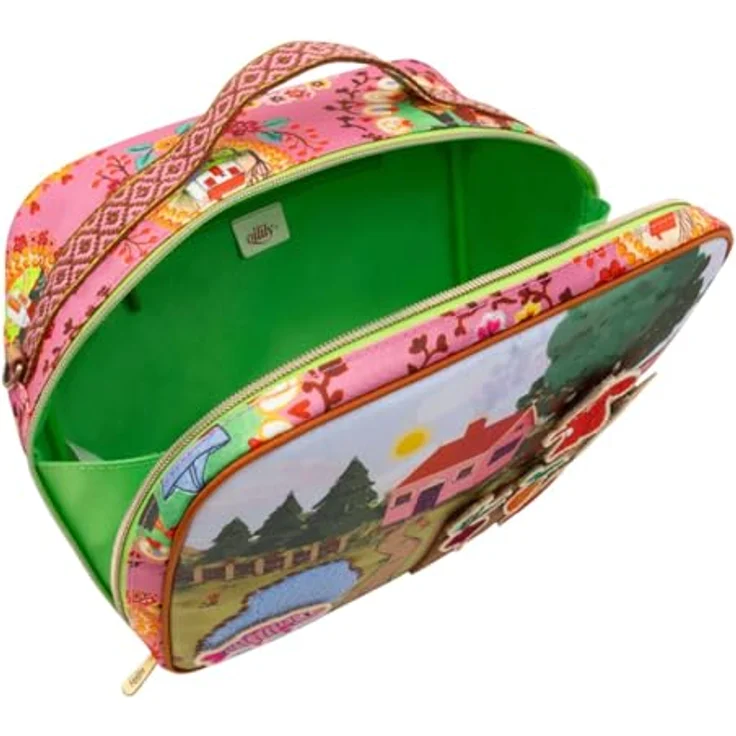 Oilily Reisetasche Koffer Farm Suitcase, großes Hauptfach, robustes Material, verstellbarer Schultergurt, Chateau Rose bunt – Bild 4