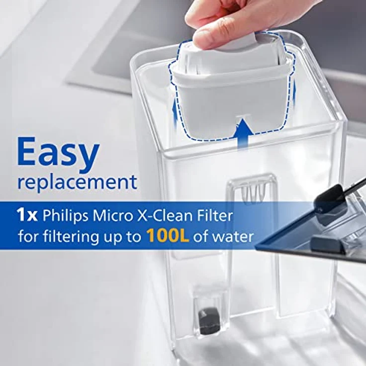 Philips Wasser Station, Spender für gefiltertes heißes Wasser, 2.2 L Fassungsvermögen, 6 Temperaturvoreinstellungen, Touchscreen – Bild 5