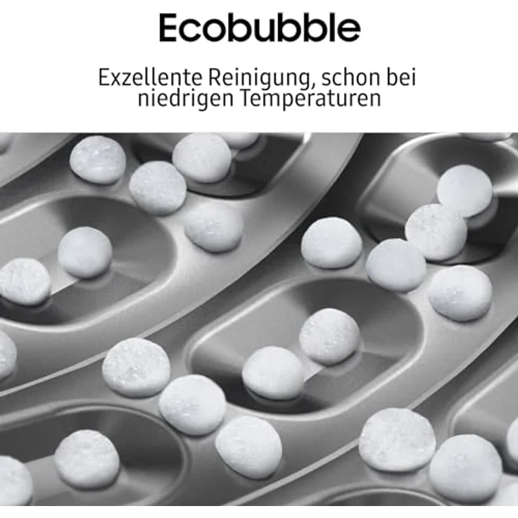 Samsung WW90CGC04AABEG Waschmaschine, 9 kg, 1.400 U/min, Mikroplastik-Programm, Ecobubble, WiFi SmartControl, Schwarz – Bild 4