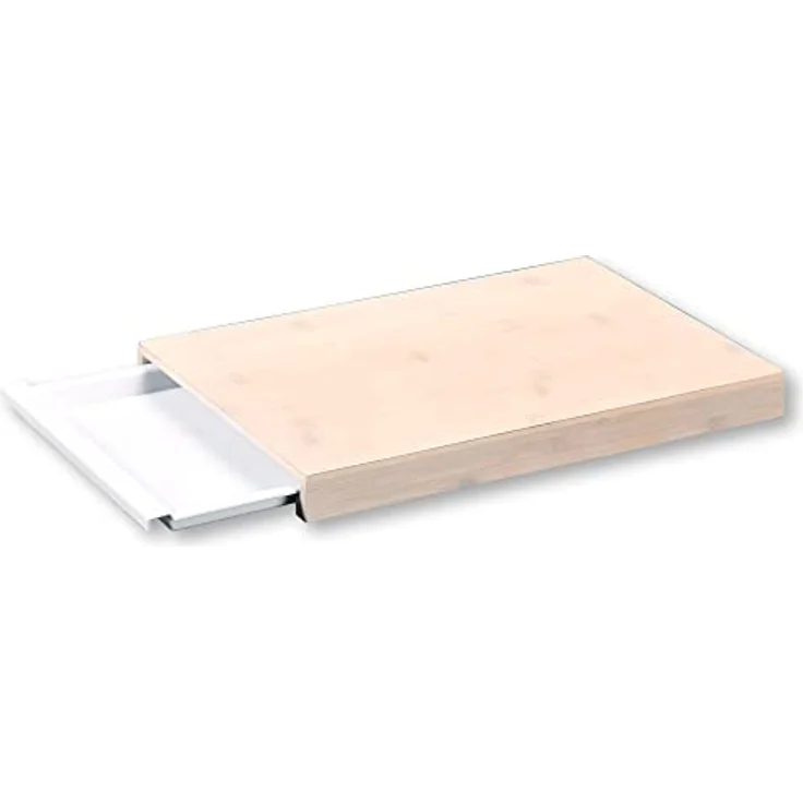 KESPER Schneidebrett mit Auffangschale, 57352, aus FSC-zertifiziertem Bambus, Maße: 38 x 25,5 x 3,5 cm – Bild 1
