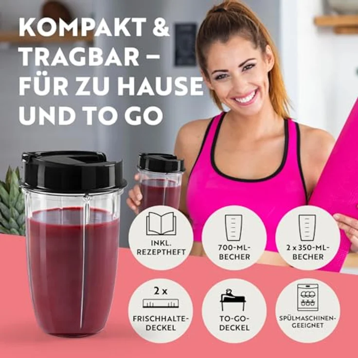 GOURMETmaxx Nutrition Mixer Deluxe 11 TLG – Bild 5