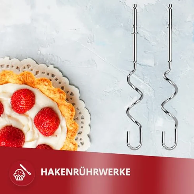 MPM MMR-19/C Handmixer 750 W, 5 Geschwindigkeitsstufen, Turbo-Funktion, 2 Aufsatzpaare, Aufsatzsperre, ideal zum Rühren und Kneten – Bild 5