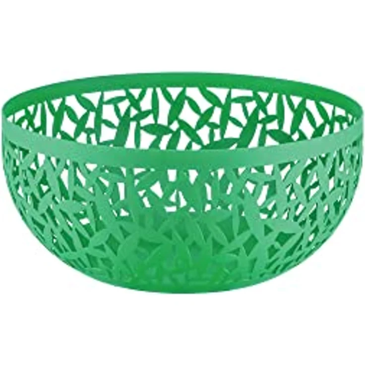 Alessi Cactus MSA04/21GR - Obstschale, Durchbrochen aus Stahl, Epoxidharzlackiert, Grün, 21 cl – Bild 1