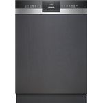 Siemens iQ300, Teilintegrierter Geschirrspüler, 60 cm, Edelstahl, XXL, SX53ES02CE