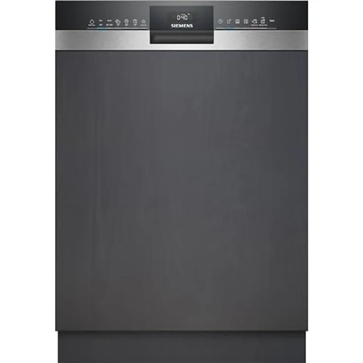 Siemens iQ300, Teilintegrierter Geschirrspüler, 60 cm, Edelstahl, SN53ES02CE