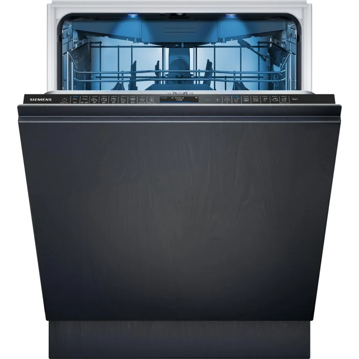 Siemens iQ700 SN87EX01CE, Voll integrierter Geschirrspüler mit 14 Maßgedecken, schwarzes TFT-Display, 8 Programme, Home Connect-fähig