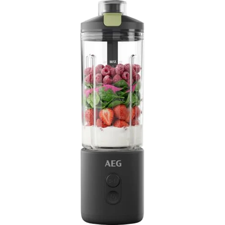 AEG PB4-1-2CG Kabelloser Minimixer, kompakt und leistungsstark, Charcoal Grey – Bild 2