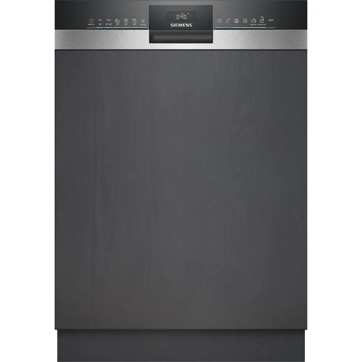Siemens SN53HS03UE, iQ300, Teilintegrierter Geschirrspüler, 60 cm, 13 Maßgedecke, Gebürsteter Stahl, Home Connect, 46 dB(A)
