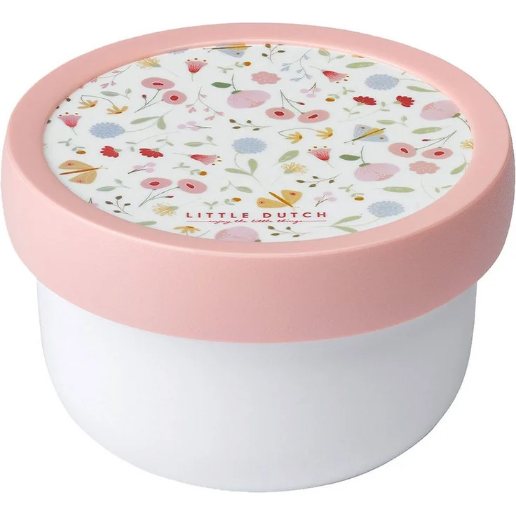 Mepal Lunchbox CAMPUS, 300 ml, Rosa, Weiß, inkl. Gabel, Spülmaschinengeeignet, Kunststoff – Bild 1