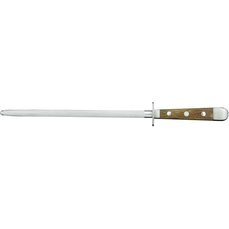 Güde Solingen Alpha Fasseiche Wetzstahl, Messerschärfer aus Eichenholz, Braun, Silber – Bild 1