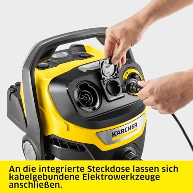 Kärcher Home & Garden WD 7 Control P S 30/6/35/T 1.628-385.0 Nass-/Trockensauger, 1400W, 30L, halbautomatische Filterreinigung, Bluetooth-Fernbedienung, Edelstahl – Bild 5