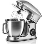 ZEEGMA Planeet Chef Küchenmaschine, Knetmaschine 2200W, Multifunktionaler Roboter, Teigmaschine, Rührmaschine mit 6,5 L Edelstahl Schüssel, 7 Geschwindigkeiten, Teigknetmaschine inkl 3-Teiligem