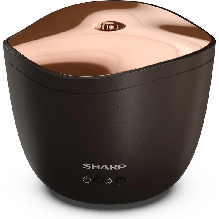 Sharp Diffuser Ultraschall Aroma Zerstäuber, Elektrische Duftlampe mit bernsteinfarbenem Lichteffekt – Bild 1