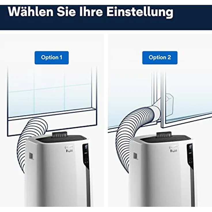 De'Longhi Pac EL92 Silent Mobiles Klimagerät, Kunststoff, Weiß und Schwarz – Bild 6