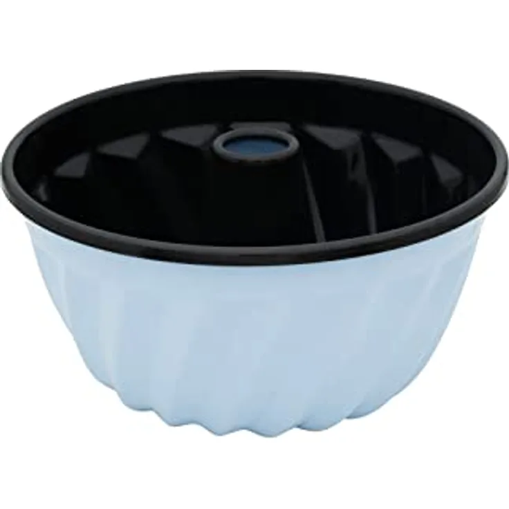 Riess, 0495-028, Gugelhupfform 22cm, BACKEMAILLE BLAU, LBH 22,5x22,5x10,3cm, Gew. 0,628kg, Volumen 3 L