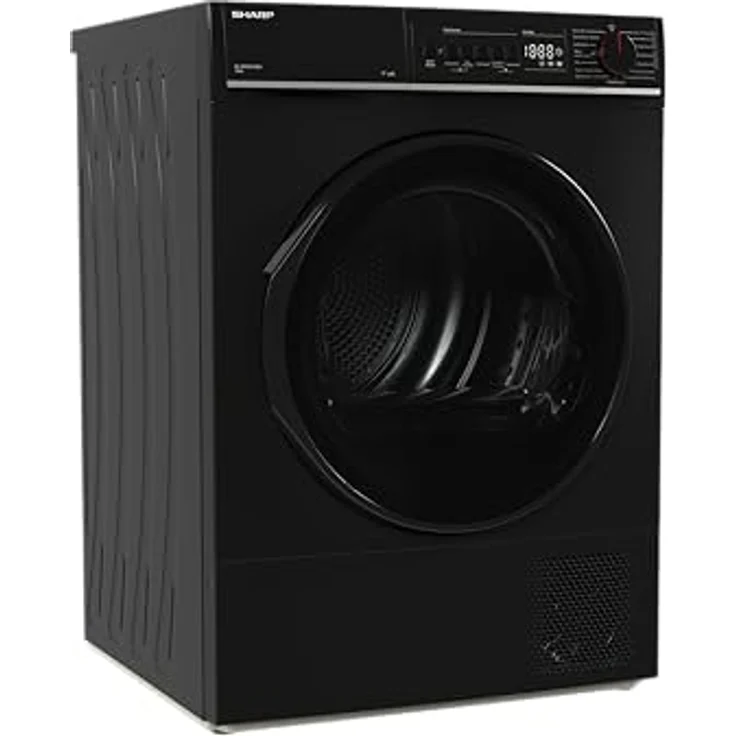 Sharp KD-PRO0S7GBD-DE Wärmepumpentrockner 10 kg, WiFi, mit Sensortrocknung und automatischem Knitterschutz, Edelstahl/Glas-Tür – Bild 2