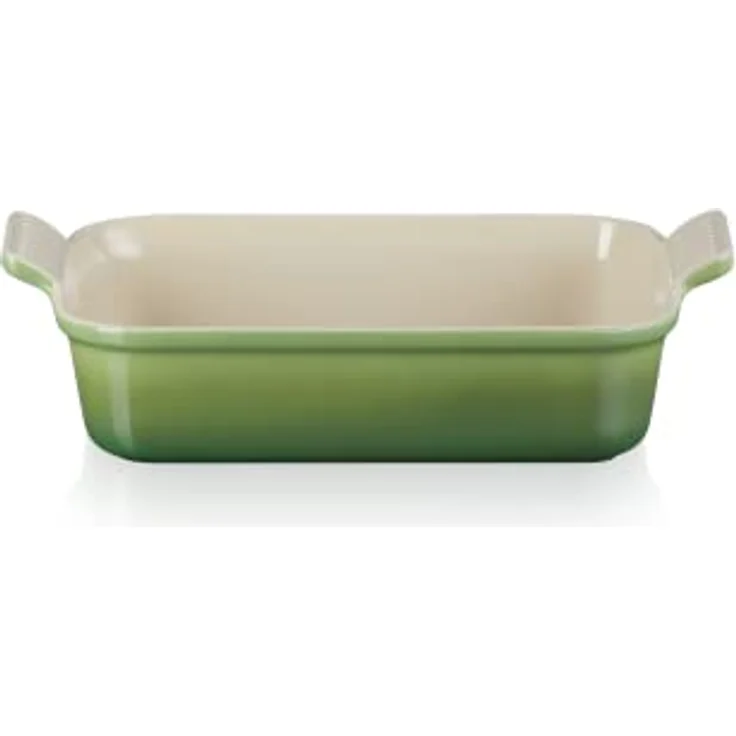 Le Creuset Rechteckige Auflaufform Tradition aus Steinzeug, 26 cm, 2.4 Liter, Bamboo, 71102264080001 – Bild 2