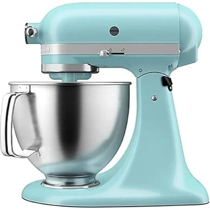 KitchenAid 5KSM125EMI, Standmixer 300 W mit 10 Geschwindigkeitsstufen, 4,8 l Edelstahl-Schüssel, Blau – Bild 3