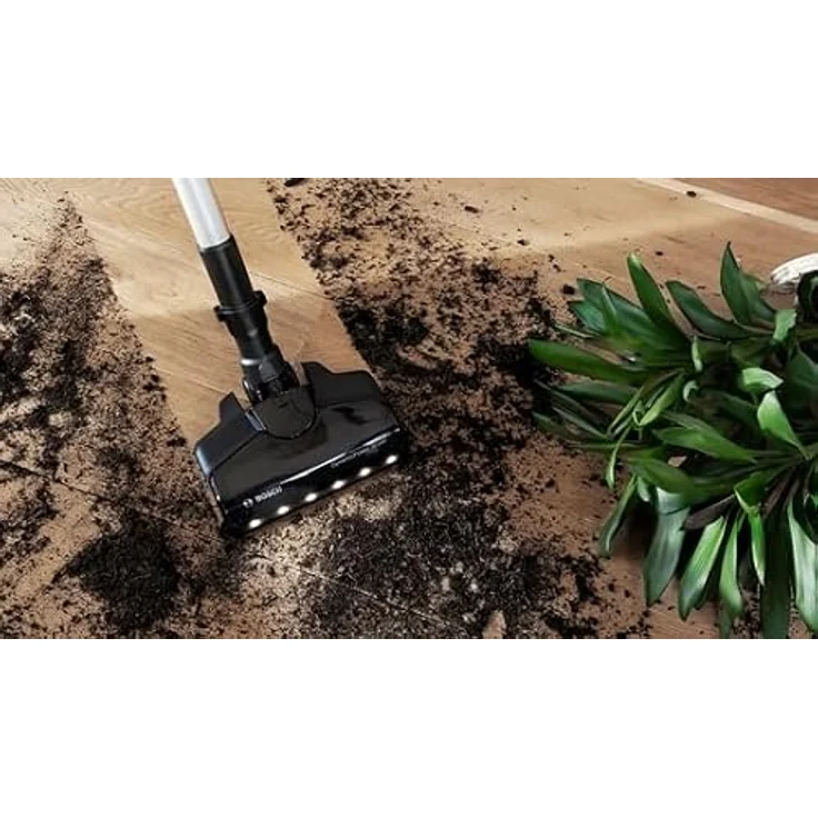Bosch BCS711PET Stabstaubsauger Akku Trocken Beutellos 0,3 l Schwarz, Rot 3 Ah mit LED-Licht und 3 verschiedenen Saugmodi – Bild 2