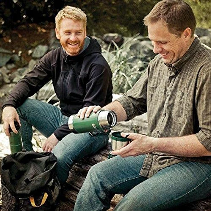 Stanley Legendary Classic Vakuum-Speisebehälter 0.7 L, Hammertone Green, 18-8 Edelstahl, mit Becher, Auslaufsicher, Food Container Thermobehälter Lunchbox – Bild 7